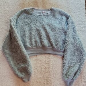 Flirtitude Active Light Blue Fleece Top